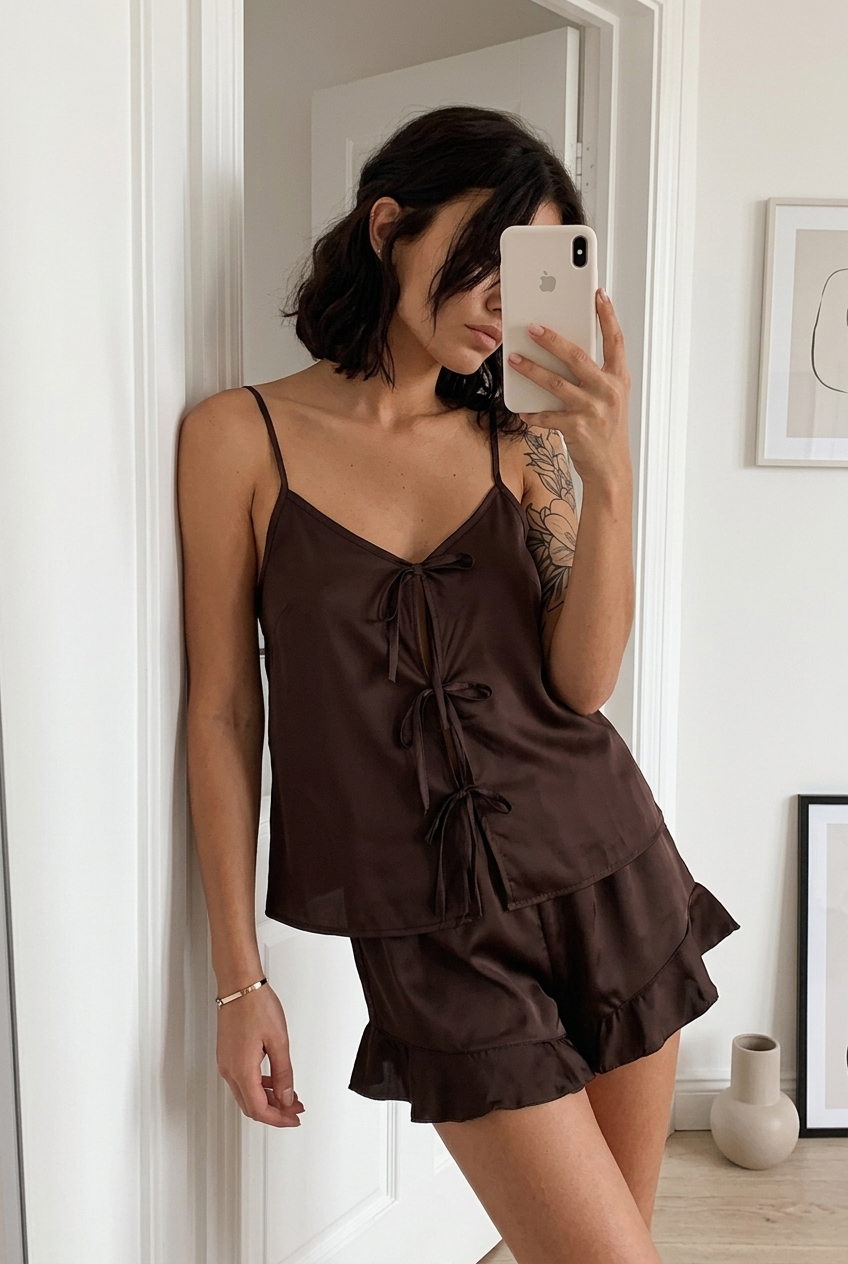 Коричневая пижама — фото 2